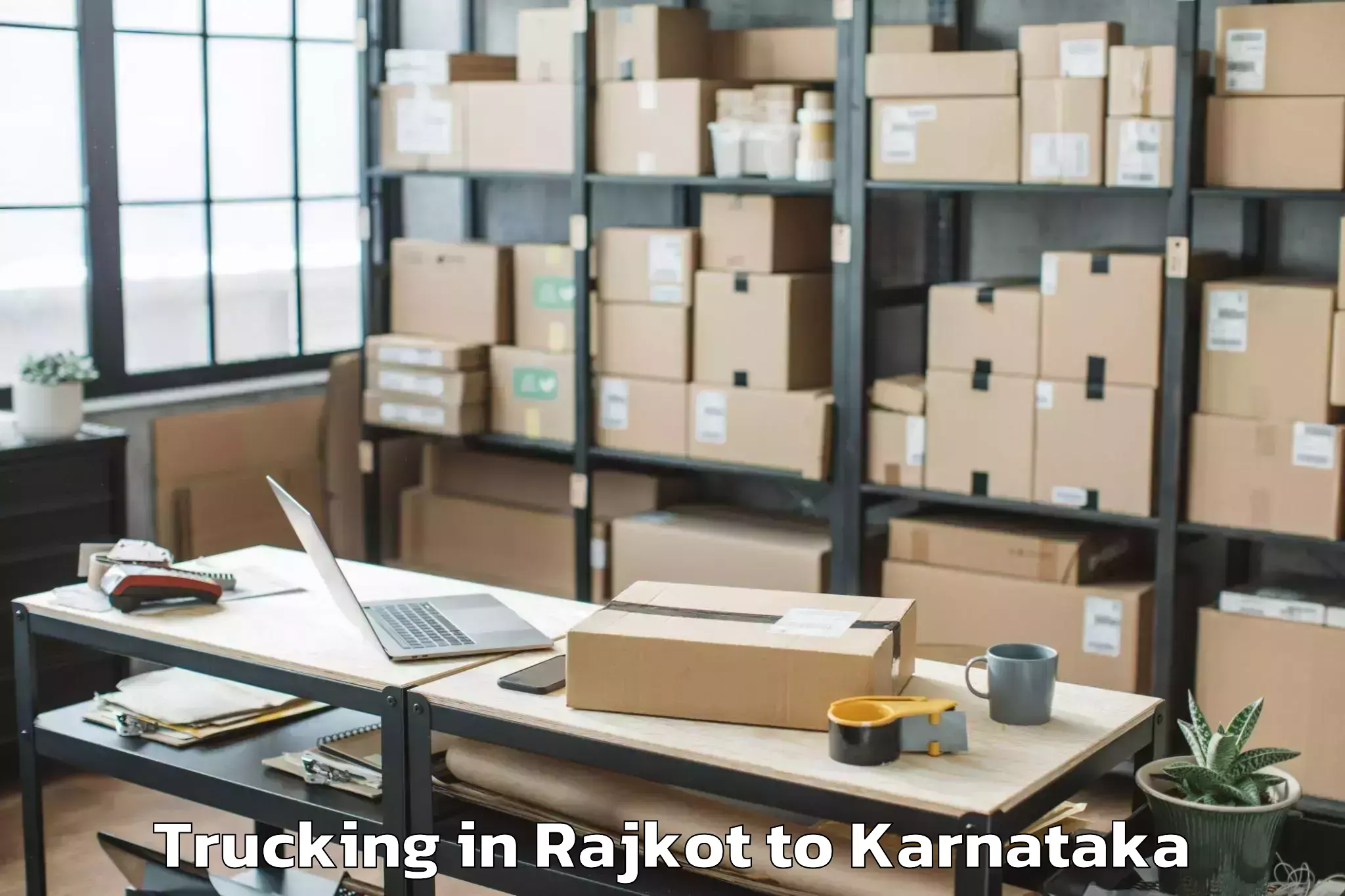 Book Rajkot to Manvi Trucking